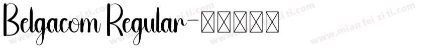 Belgacom Regular字体转换